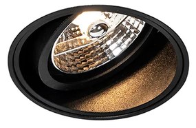 Модерен вграден прожектор черен без рамка - Impact 70