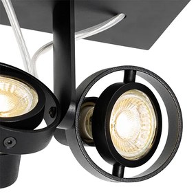 Модерен прожектор черен 2-светлина - Master 50