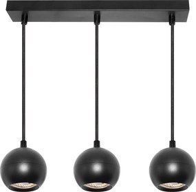 Osram - Полилей на кабел SPOT SPHERAL 3xGU10/6W/230V черен