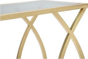 Масичка за кафе със стъклен плот 25,5x45,5 cm Glam - Mauro Ferretti