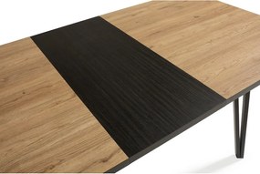 Маса за хранене с дъбов плот 90x140 cm Cleo - Marckeric