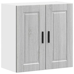 854063 vidaXL Кухненски стенен шкаф Porto, сив сонома, инженерно дърво