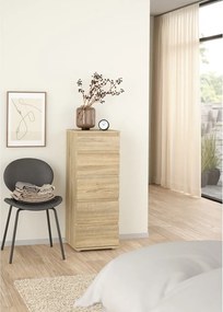 Висок скрин от декор от дъб естествен 40x107 cm Nova – Tvilum