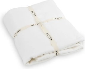 Бяло двойно ленено спално бельо 200x200 cm Blanco – Native Natural