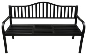 Черна метална градинска пейка Segula - Garden Pleasure