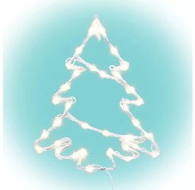 LED външна коледна украса за прозорец 35xLED/230V IP44 топла бяла/елха