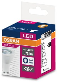 Osram Kрушка LED, GU10, 6.9W, 230V, 575 lm, 4000K