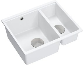 гранитна мивка Logan 150 White