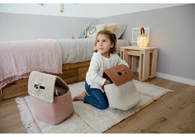 Розов и кремав ръчно изработен памучен килим подходящ за пране 90x130 cm Lanes Vintage Nude – Lorena Canals