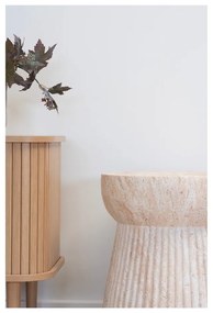 Каменна кръгла странична масичка ø 37 cm Bonn – House Nordic