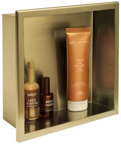 Вграден рафт за баня  30x30 gold brush