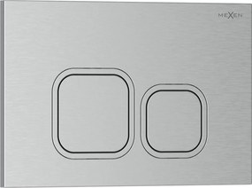 Mexen Tex 03 бутон за промиване, четен никел - 6103-10
