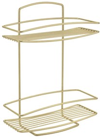 Стоманен рафт за баня в златисто Onda – Metaltex