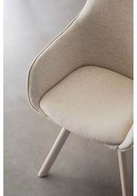 Бежови тапицирани трапезни столове в комплект 2 бр. Alison – Rowico