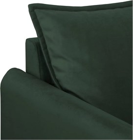 Тъмнозелен кадифен диван 138 cm Juli – Ropez