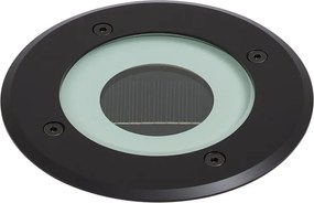 Модерен градински спот черен вкл. LED акумулаторен със соларна батерия IP65 - Solyx