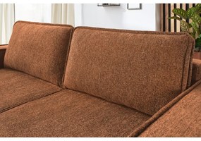Оранжево-кафяв разтегателен диван Emile - Bobochic Paris