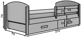 Детско легло Монтес-200 x 90