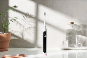 Електрическа четка за зъби Oclean X Lite Set, 72000 об/мин, 5 режима, Smart, Тъчскрийн, До 40 дни автономия, Отчитане на почистените зони, +Калъф, Светлосив