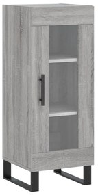 828826 vidaXL Сайдборд, сив сонома, 34,5x34x90 см, инженерно дърво