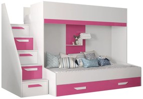 Многофункционално легло Party XVI-Leuko-Roz
