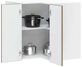 854104 vidaXL Кухненски стенен ъглов шкаф Porto, кафяв дъб, инженерно дърво