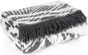 Луксозно одеяло EVA MINGE - сиво с пискюли Ширина: 220 см | Дължина: 240 см