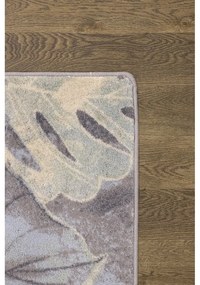Вълнен килим в кремаво-сиво 133x180 cm Plants - Agnella
