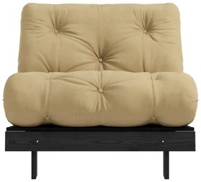 Кресло в цвят горчица Roots Black Night – Karup Design