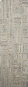Сиво-бежова ръчно изработена вълнена пътека 80x300 cm Elva – Flair Rugs