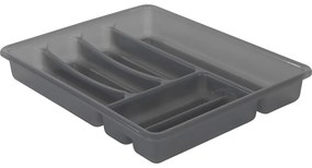 Сив пластмасов бюфет за чекмеджета 39 x 32 cm Basic - Rotho