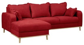Червен ъглов диван (ляв ъгъл) Beata - Ropez