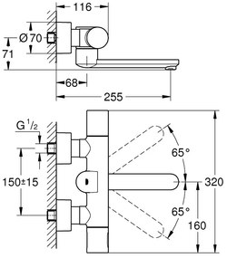 Термостатичен mixer Grohe with photocell