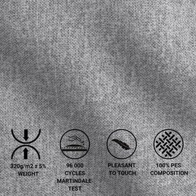 Сиво боксспринг легло с място за съхранение 180x200 cm Blend – Maison de Rêve