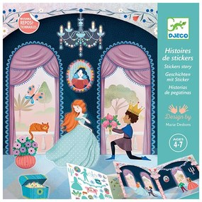 Djeco - Комплект със стикери Life in a castle DJ08954