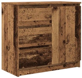 861578 vidaXL Бюфет с чекмеджета, старо дърво, 71x35x65 см, инженерно дърво
