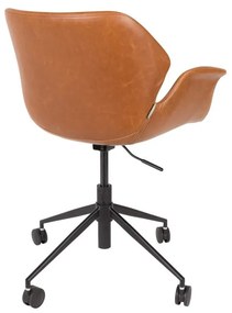 Кафяв офис стол Офис стол Nikki - Zuiver