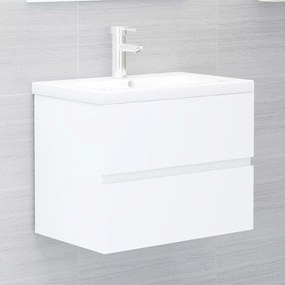 804737 vidaXL Долен шкаф за мивка, бял, 60x38,5x45 см, инженерно дърво