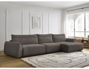 Кафяв ъглов диван Aden – Bobochic Paris