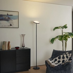 Модерна подова лампа черна вкл. LED димируем RGB с дистанционно управление - Sjors