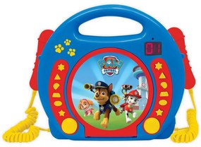 CD плейър LEXIBOOK RCDK100PA Paw Patrol, Жак за слушалки и дръжка за носене, LED, Караоке, Програмиране, Многоцветен