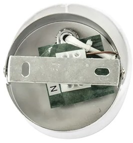 Модерен стенен аплик стомана с бял абажур регулируем - Hetta