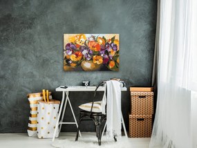 Направете своя собствена картина върху платно - Vase Of Pansies 60x40