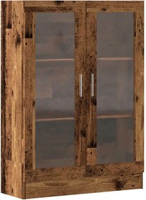 856156 vidaXL Шкаф за книги, старо дърво, 82,5x30,5x115 см, инженерно дърво