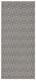 Черно-бял килим на открито , 80 x 150 cm Karo - NORTHRUGS