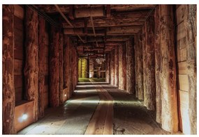Самозалепващ фототапет – Дървена щол