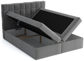 Тапицирано легло Malmo Box-Gray dark-140 x 200