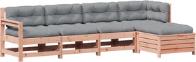3250850 vidaXL Градински комплект с възглавници, 5 части, дугласко дърво масив