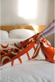 Оранжево одеяло 150x200 cm Swirl – noo.ma