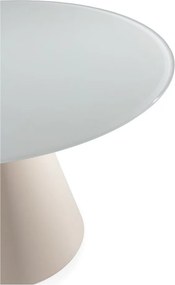 Кръгла трапезна маса със стъклен плот ø 120 cm Vida – MOME